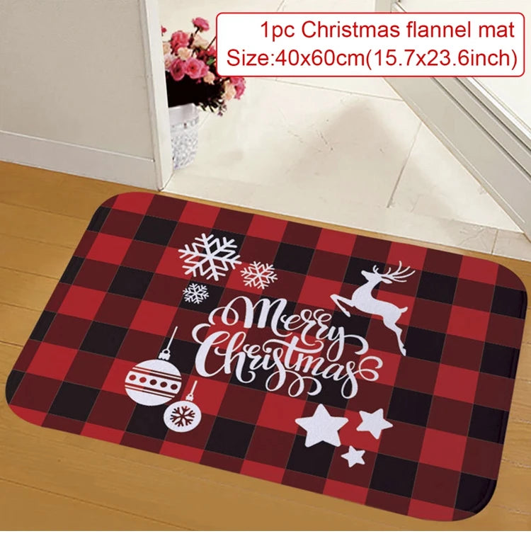 Christmas Door Mat – Santa Claus Merry Christmas Outdoor Rug for Home, Porch, and Holiday Decorations 2025