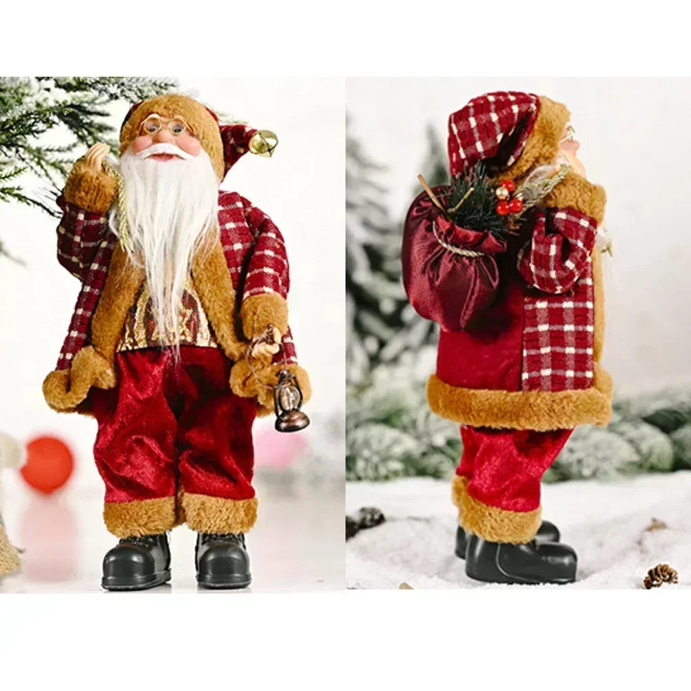 Santa Claus Plush Doll Christmas Decorations – 1–4PCS 30cm Festive Plush Ornaments for Home, Party & New Year 2025 Décor