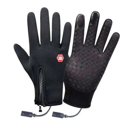 USB Heated Gloves – Touchscreen Waterproof Winter Hand Warmers for Cycling, Driving & Outdoor Cold Weather