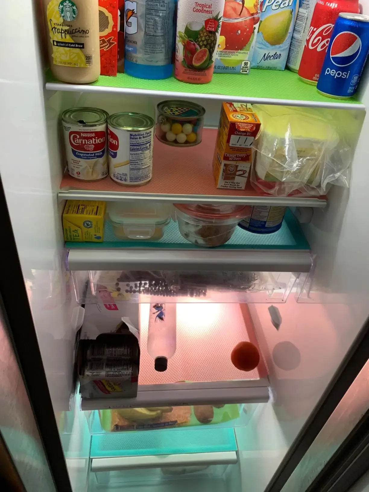 Washable Refrigerator Shelf Liners – Waterproof, Anti-Slip, Cut-to-Fit Fridge Mats (5/3/1 Pack)