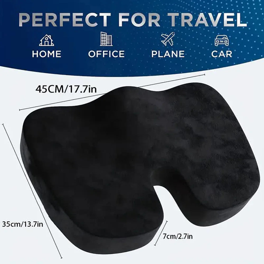Memory Foam Seat Cushion with Massage Pad