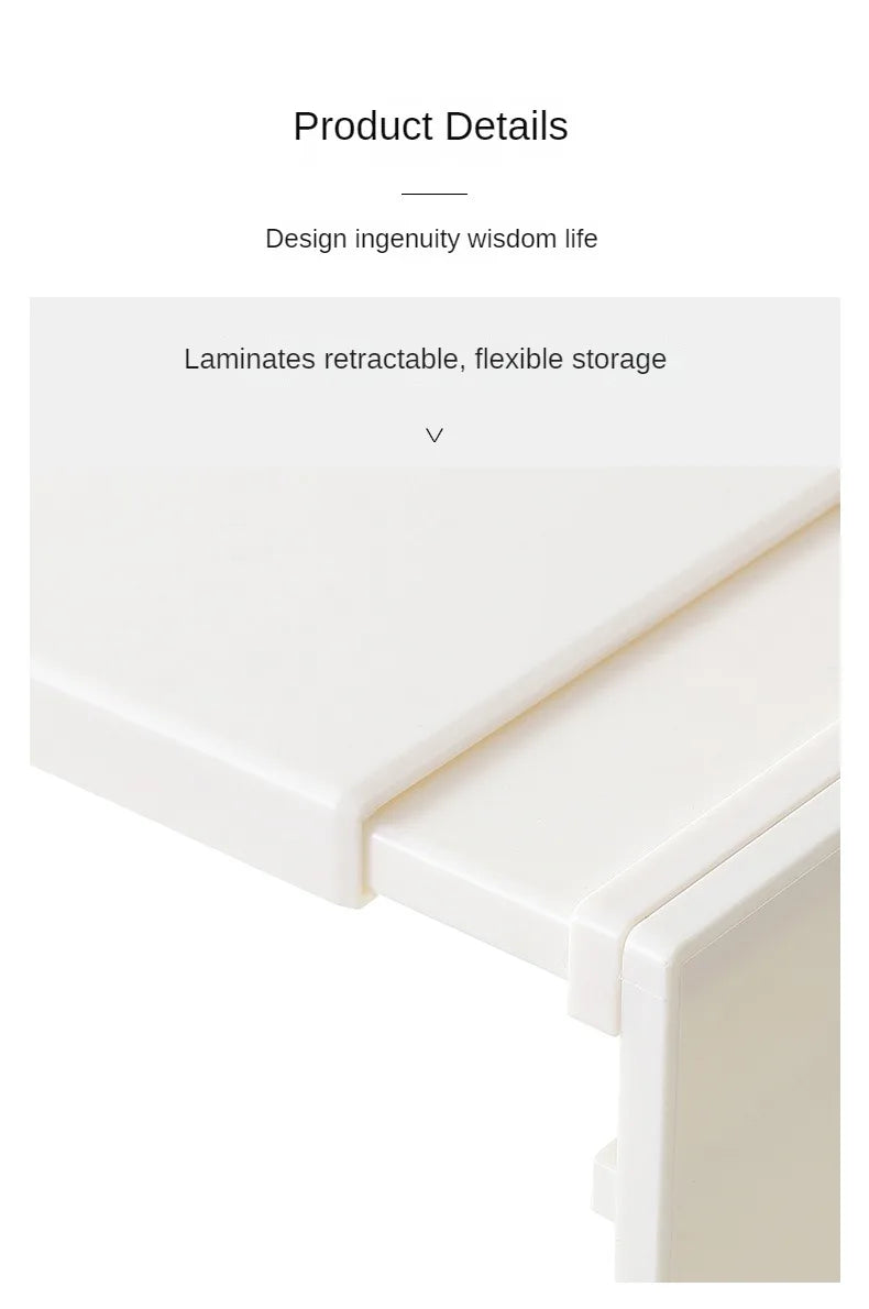 Retractable Kitchen Cabinet Organizer Shelf – Adjustable Spice Rack and Multi-Layer Storage Stand