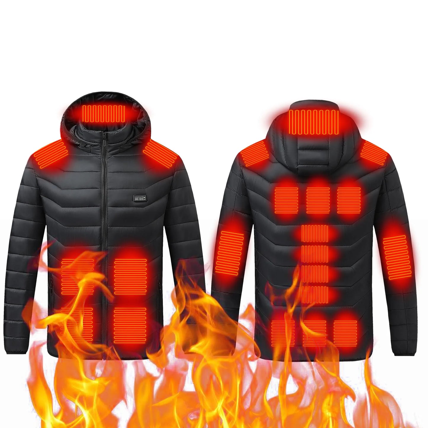 TODWARM 21-Zone Heated Jacket – USB Electric Heating Motorcycle and Winter Jacket for Men and Women | Thermal Graphene Coat