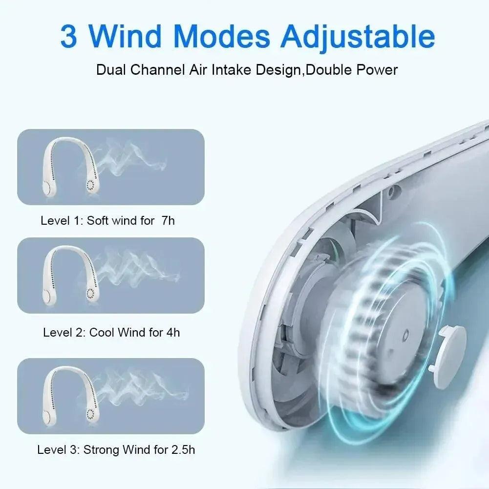 Portable Bladeless Hanging Neck Fan - Bargain Tool