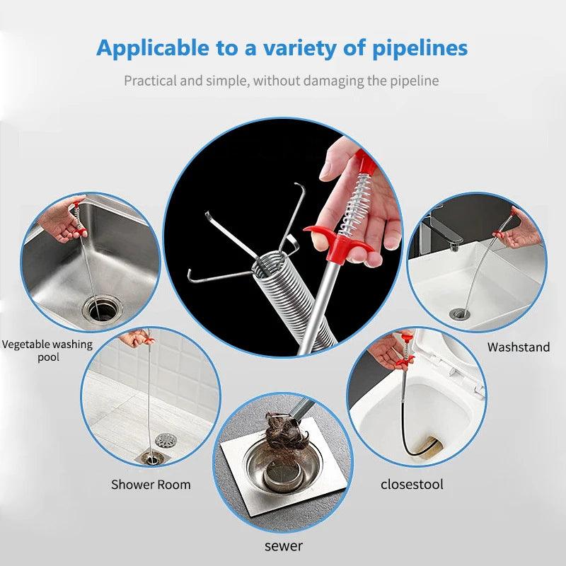 60cm Spring Pipe Dredging Tool - Bargain Tool