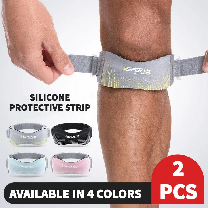 Adjustable Patellar Knee Strap – 2-Piece Support Pads for Running, Sports & Tendon Relief