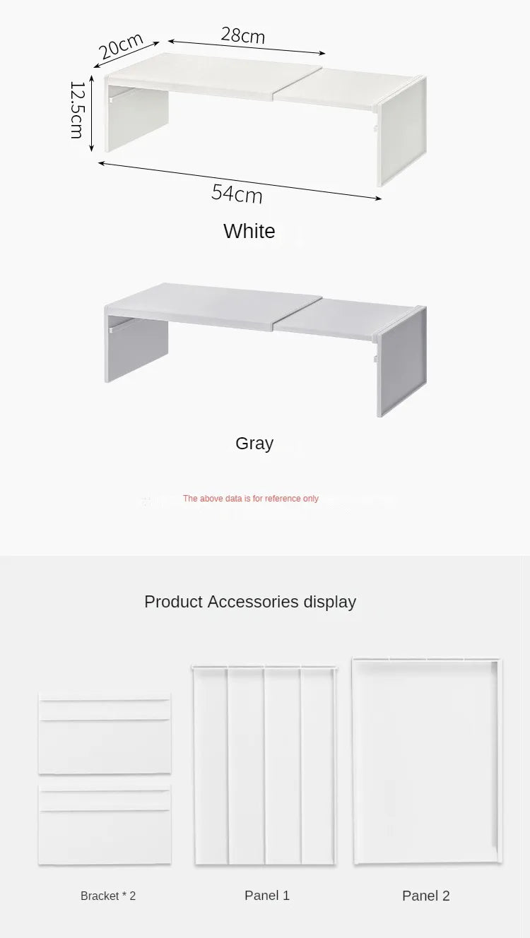 Retractable Kitchen Cabinet Organizer Shelf – Adjustable Spice Rack and Multi-Layer Storage Stand