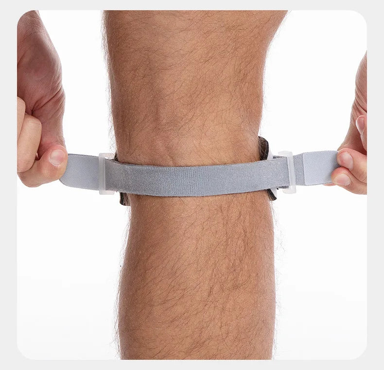 Adjustable Patellar Knee Strap – 2-Piece Support Pads for Running, Sports & Tendon Relief