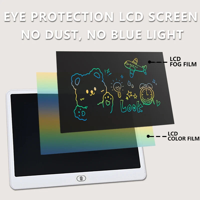 LCD Writing & Drawing Tablet – 11/13/16 Inch Educational Drawing Board for Kids (Reusable, Mess-Free Learning Toy)