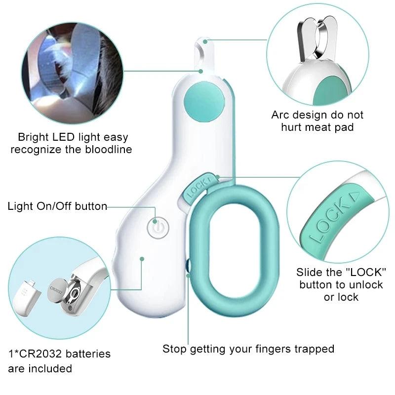 LED Light Pet Nail Clipper - Bargain Tool