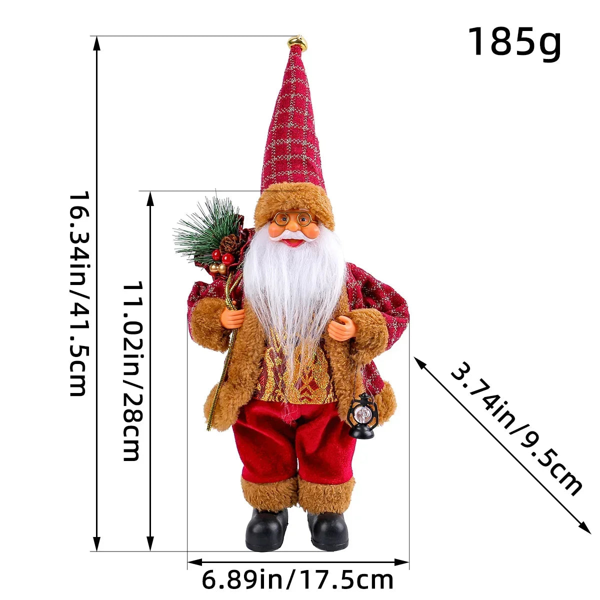 Santa Claus Plush Doll Christmas Decorations – 1–4PCS 30cm Festive Plush Ornaments for Home, Party & New Year 2025 Décor