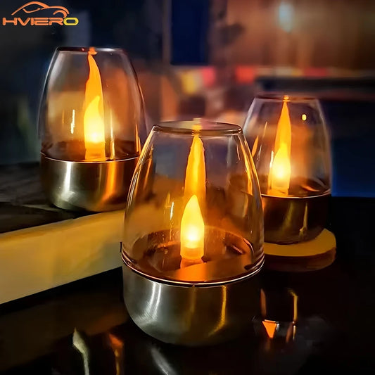 LED Solar Candle Light – Waterproof Flameless Outdoor Night Lamp for Garden, Patio, and Wedding Decor