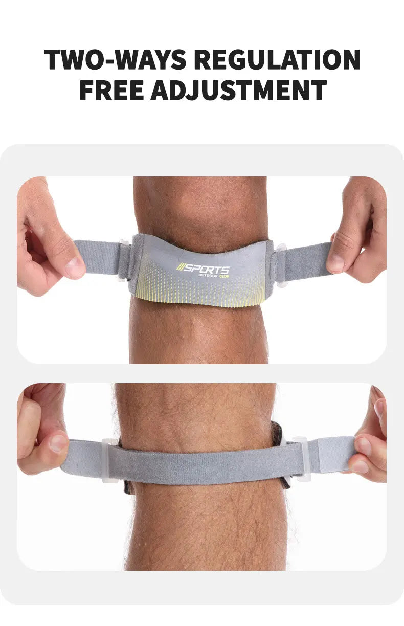 Adjustable Patellar Knee Strap – 2-Piece Support Pads for Running, Sports & Tendon Relief