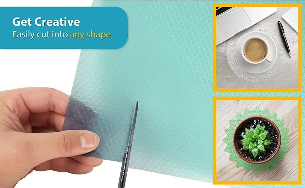 Washable Refrigerator Shelf Liners – Waterproof, Anti-Slip, Cut-to-Fit Fridge Mats (5/3/1 Pack)