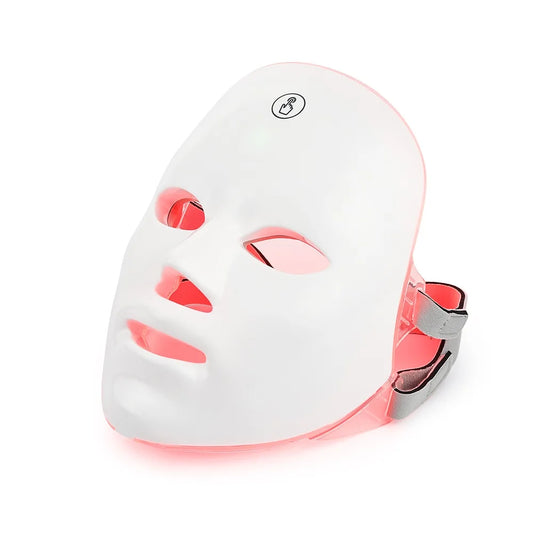 Rechargeable 7-Color LED Facial Mask – Skin Rejuvenation, Anti-Aging & Face Lifting Light Therapy