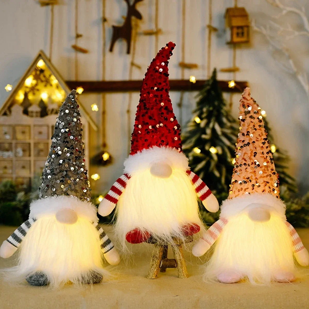 Santa Claus Plush Doll Christmas Decorations – 1–4PCS 30cm Festive Plush Ornaments for Home, Party & New Year 2025 Décor