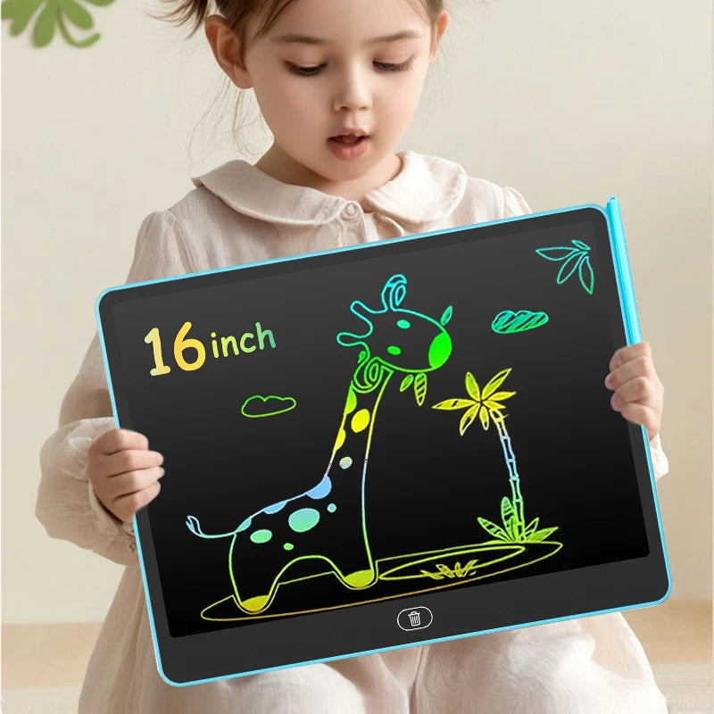 LCD Writing & Drawing Tablet – 11/13/16 Inch Educational Drawing Board for Kids (Reusable, Mess-Free Learning Toy)