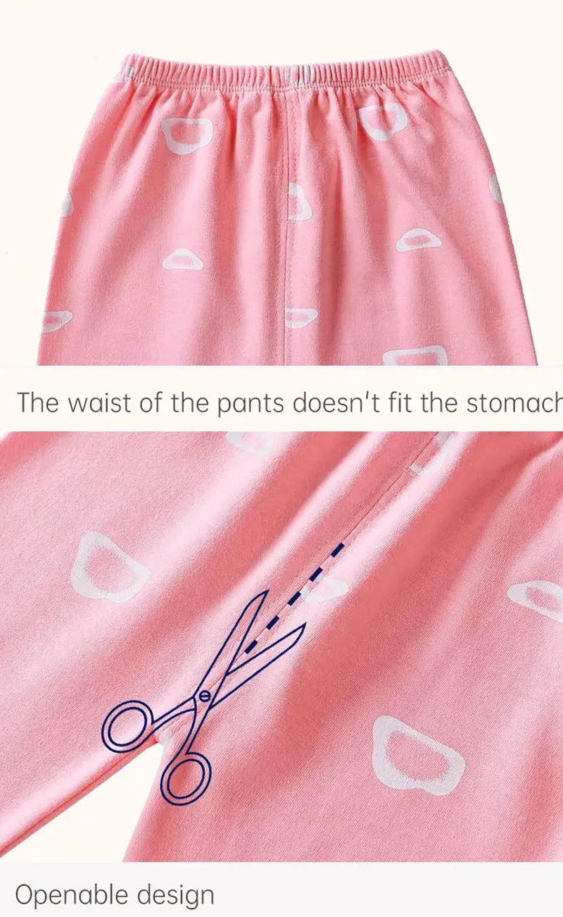 Kids Cotton Pajama Set – Soft Cartoon Long Sleeve Top & Pants for Boys and Girls, Autumn Winter Sleepwear Outfit