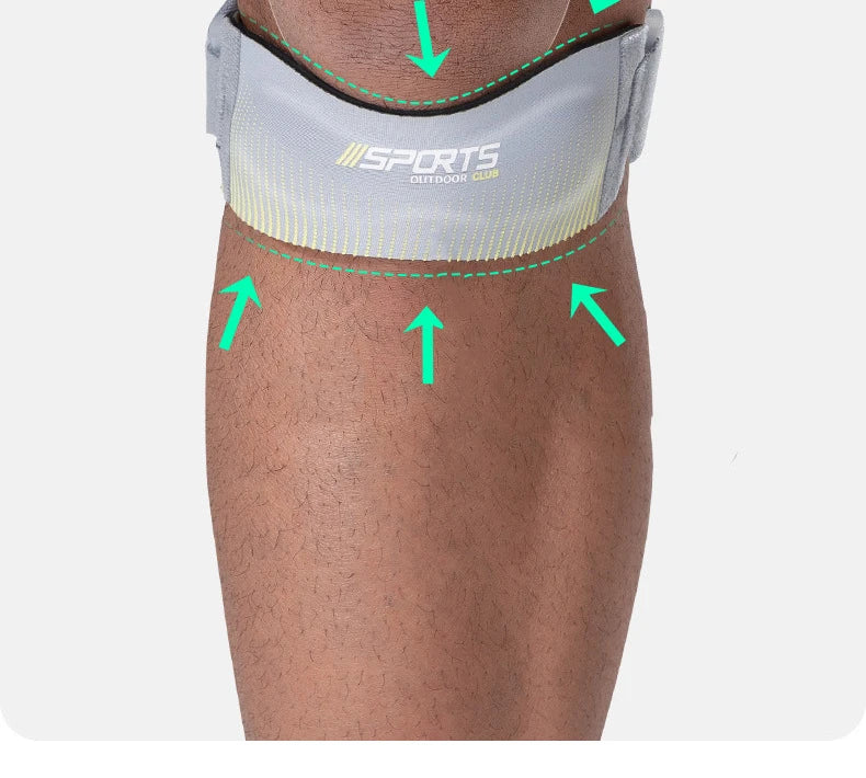 Adjustable Patellar Knee Strap – 2-Piece Support Pads for Running, Sports & Tendon Relief