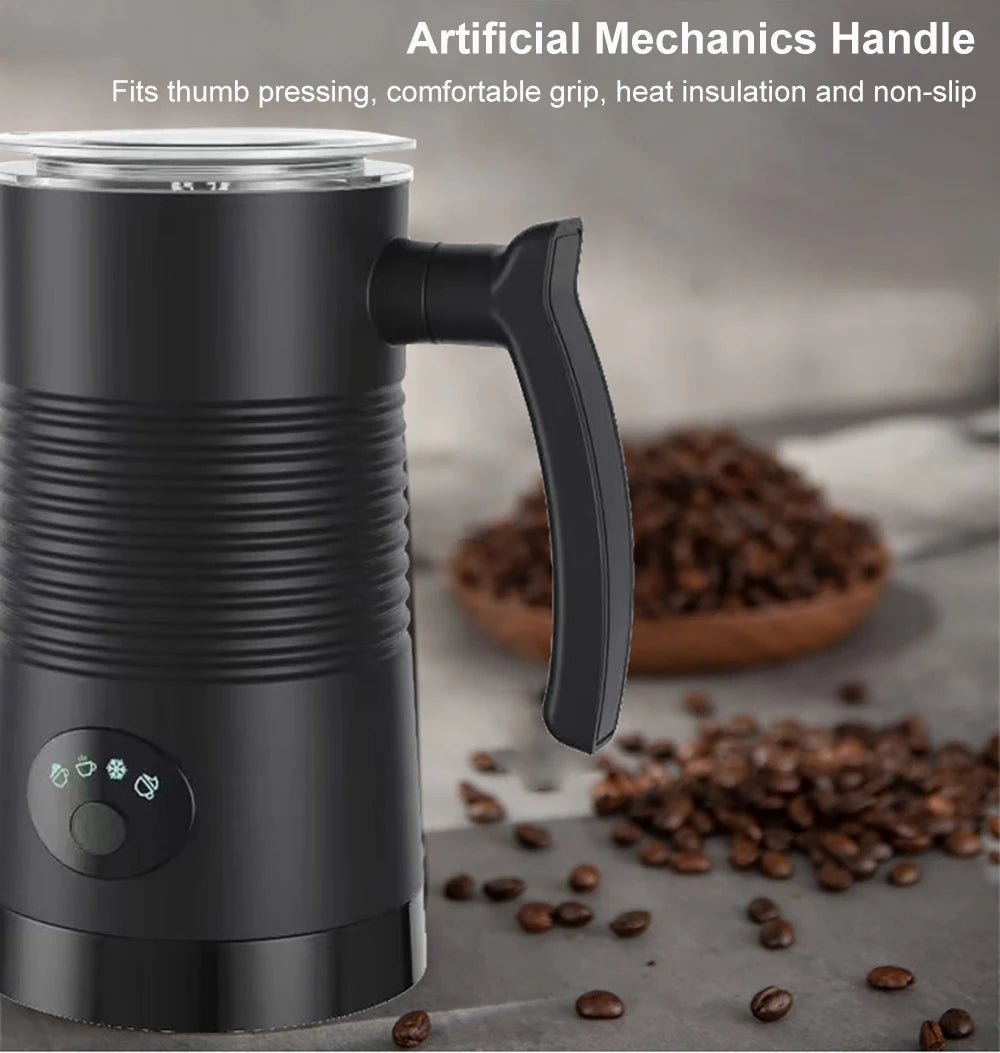 Electric Milk Frother – 4-in-1 Hot & Cold Foam Maker for Coffee, Cappuccino, Latte & Hot Chocolate (220V)