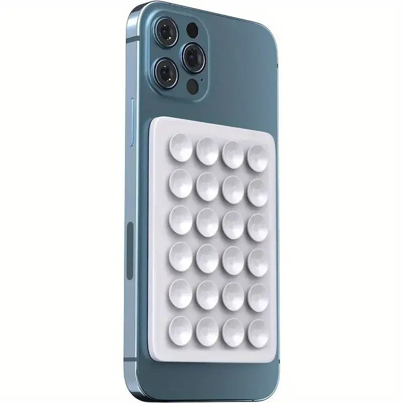 Silicone Suction Phone Holder Mat – Multifunctional Anti-Slip Wall Mount Stand for iPhone and Android