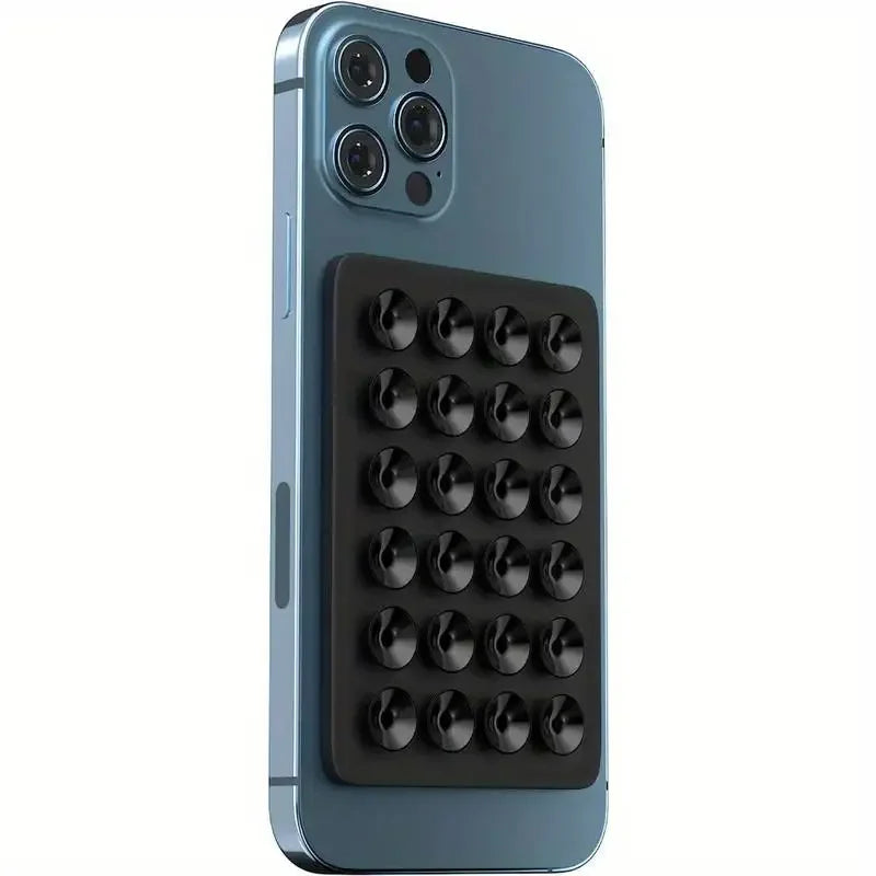 Silicone Suction Phone Holder Mat – Multifunctional Anti-Slip Wall Mount Stand for iPhone and Android