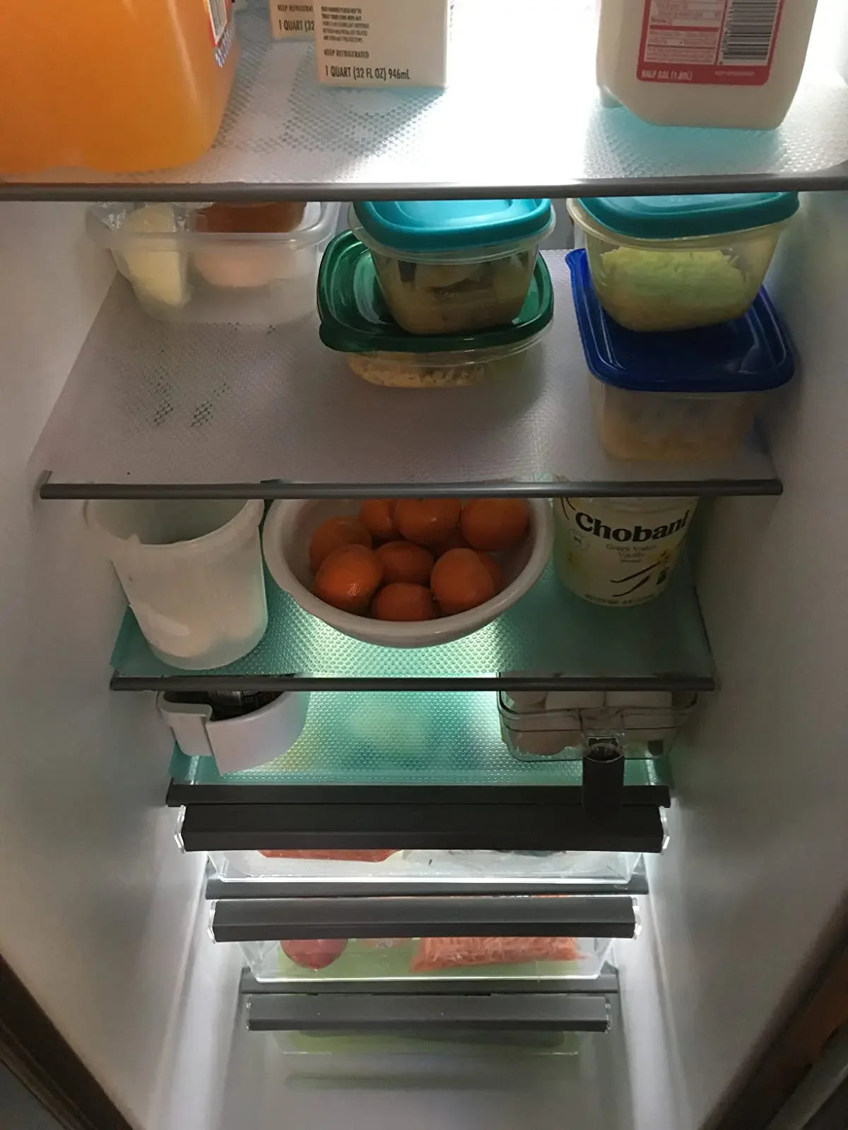 Washable Refrigerator Shelf Liners – Waterproof, Anti-Slip, Cut-to-Fit Fridge Mats (5/3/1 Pack)