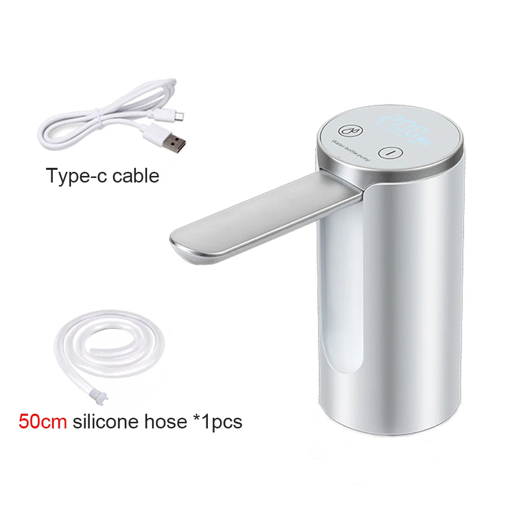 Automatic Water Dispenser – Rechargeable Foldable Pump for 4.5–19L Bottles | Ideal for Pets, Home & Everyday Use