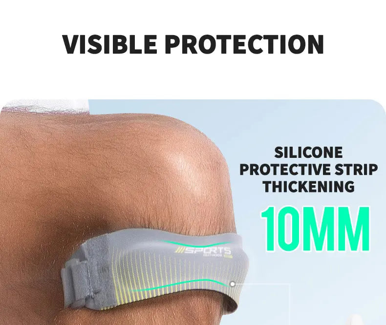 Adjustable Patellar Knee Strap – 2-Piece Support Pads for Running, Sports & Tendon Relief