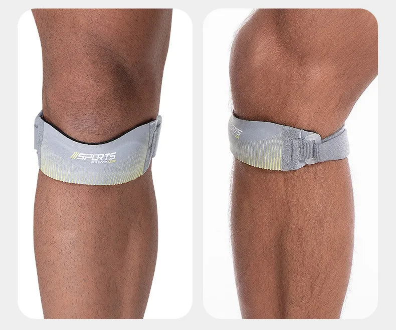 Adjustable Patellar Knee Strap – 2-Piece Support Pads for Running, Sports & Tendon Relief