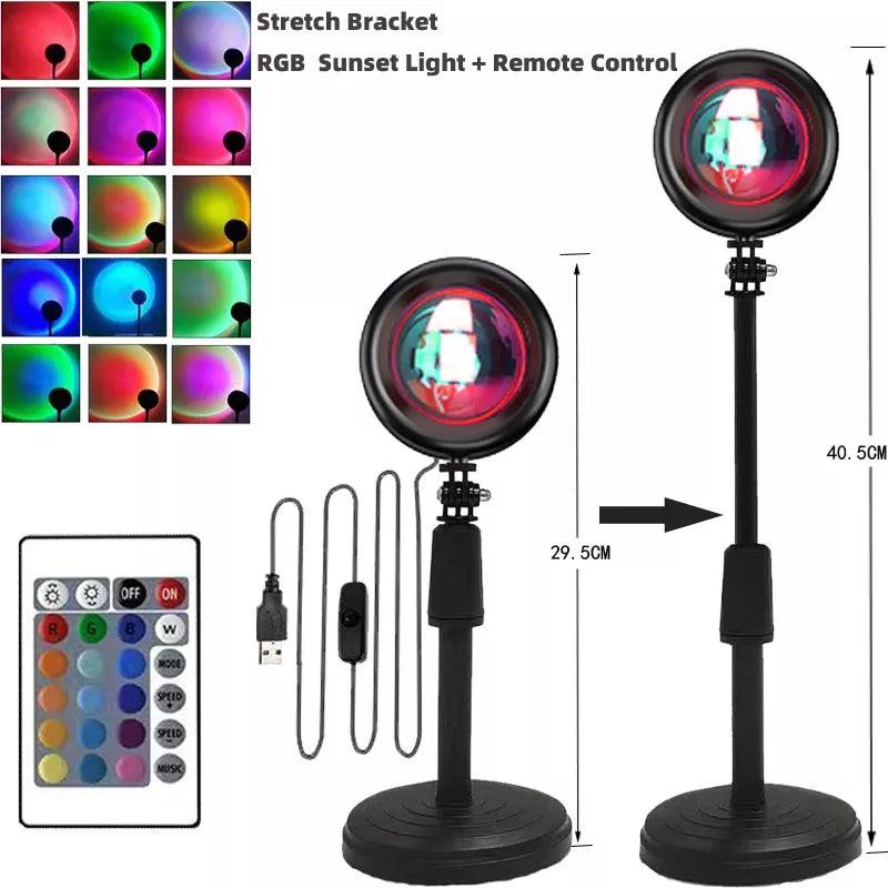 Rainbow Sunset Projector Lamp - Bargain Tool