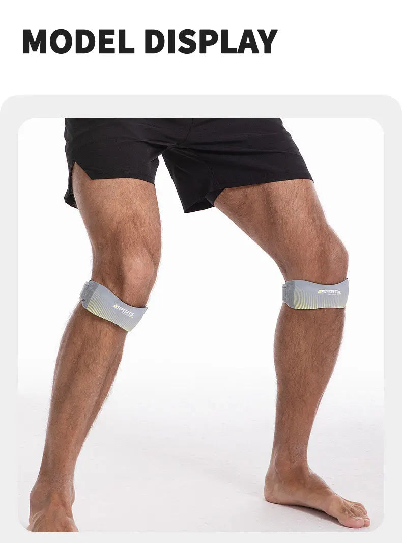 Adjustable Patellar Knee Strap – 2-Piece Support Pads for Running, Sports & Tendon Relief