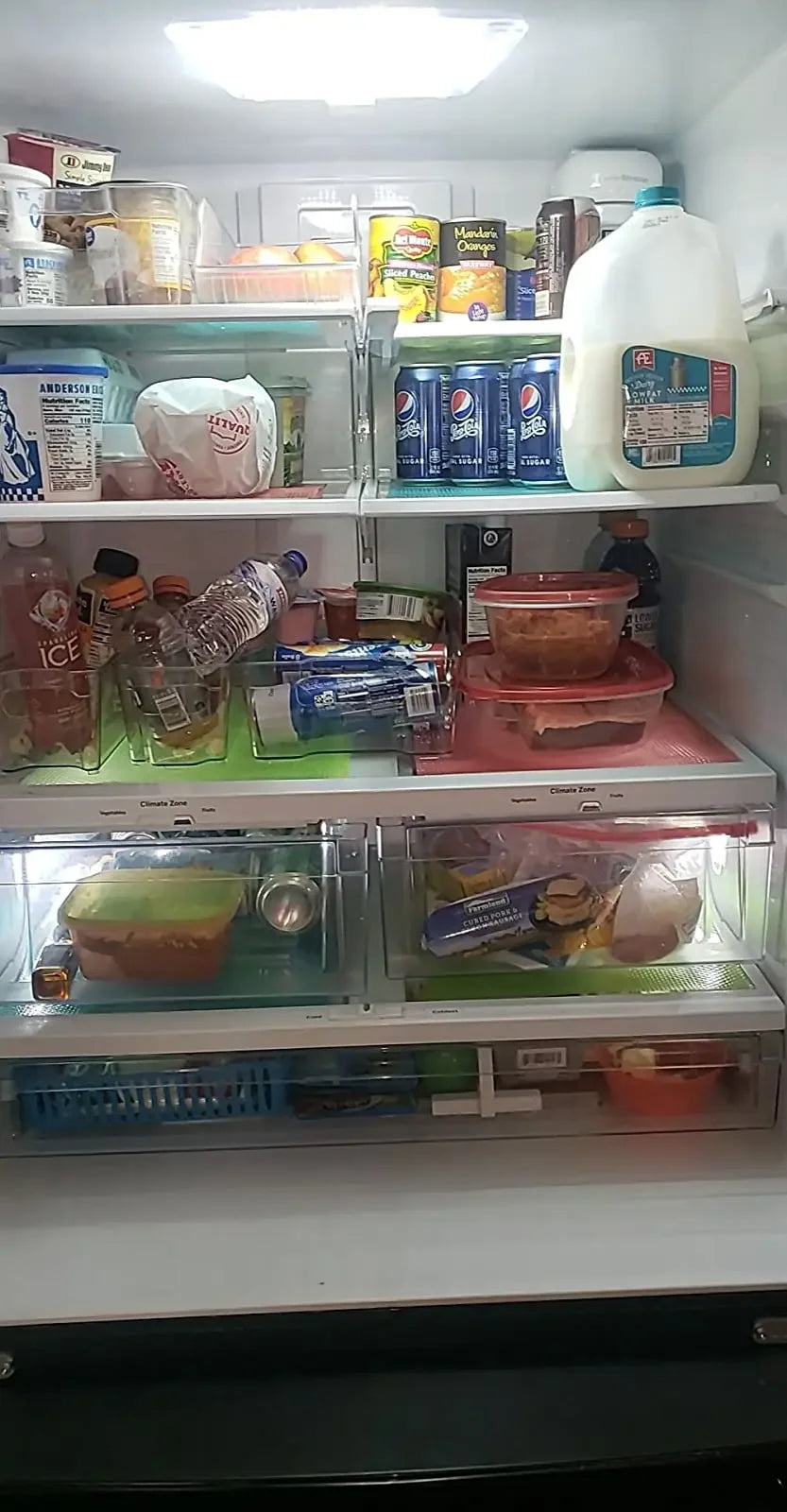 Washable Refrigerator Shelf Liners – Waterproof, Anti-Slip, Cut-to-Fit Fridge Mats (5/3/1 Pack)