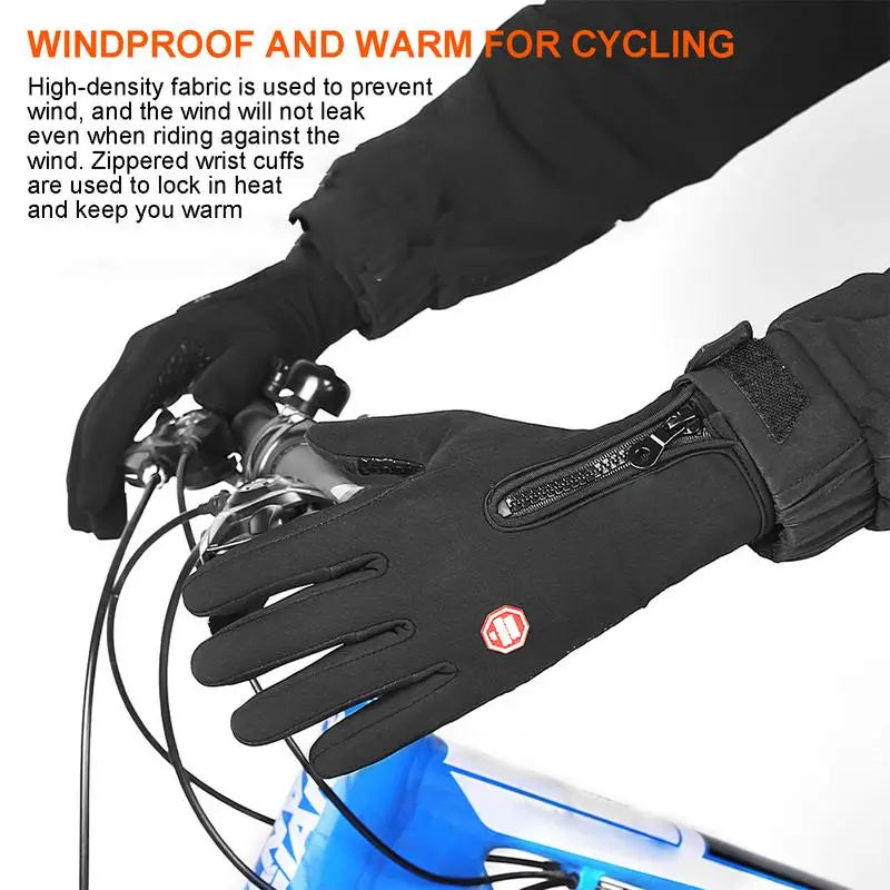 USB Heated Gloves – Touchscreen Waterproof Winter Hand Warmers for Cycling, Driving & Outdoor Cold Weather
