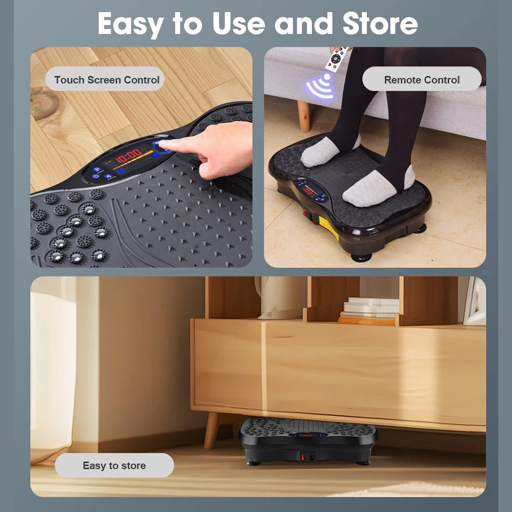 Vibration Plate Exercise Machine – Full Body Shaker with Adjustable Speed, Bluetooth Music & Weight Loss Support