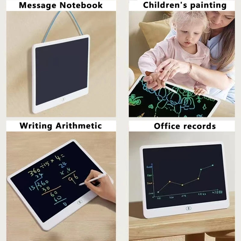 LCD Writing & Drawing Tablet – 11/13/16 Inch Educational Drawing Board for Kids (Reusable, Mess-Free Learning Toy)