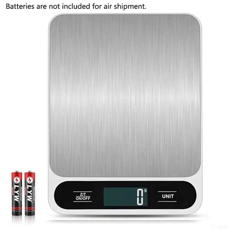 Digital Kitchen Scale 10kg/1g – Waterproof Food & Coffee Scale with Smart LED Display