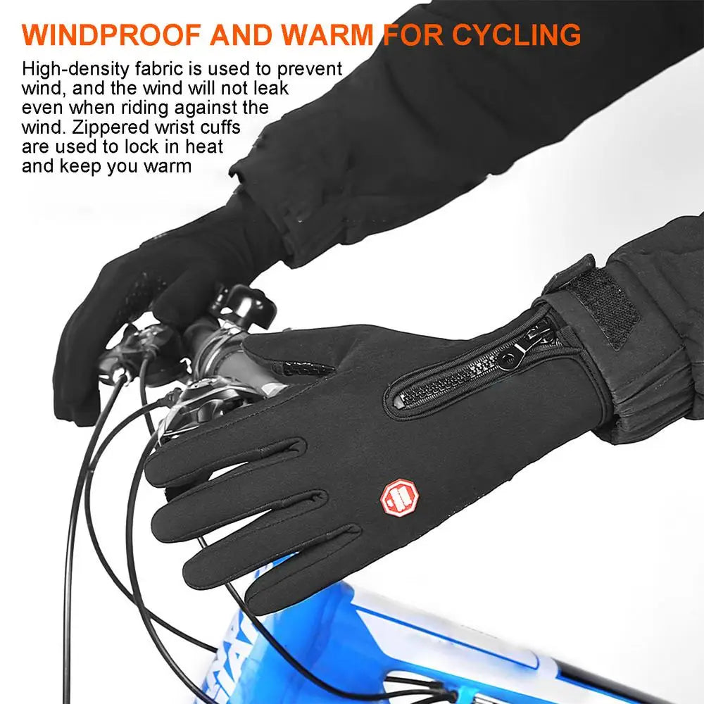 USB Heated Gloves – Touchscreen Waterproof Winter Hand Warmers for Cycling, Driving & Outdoor Cold Weather
