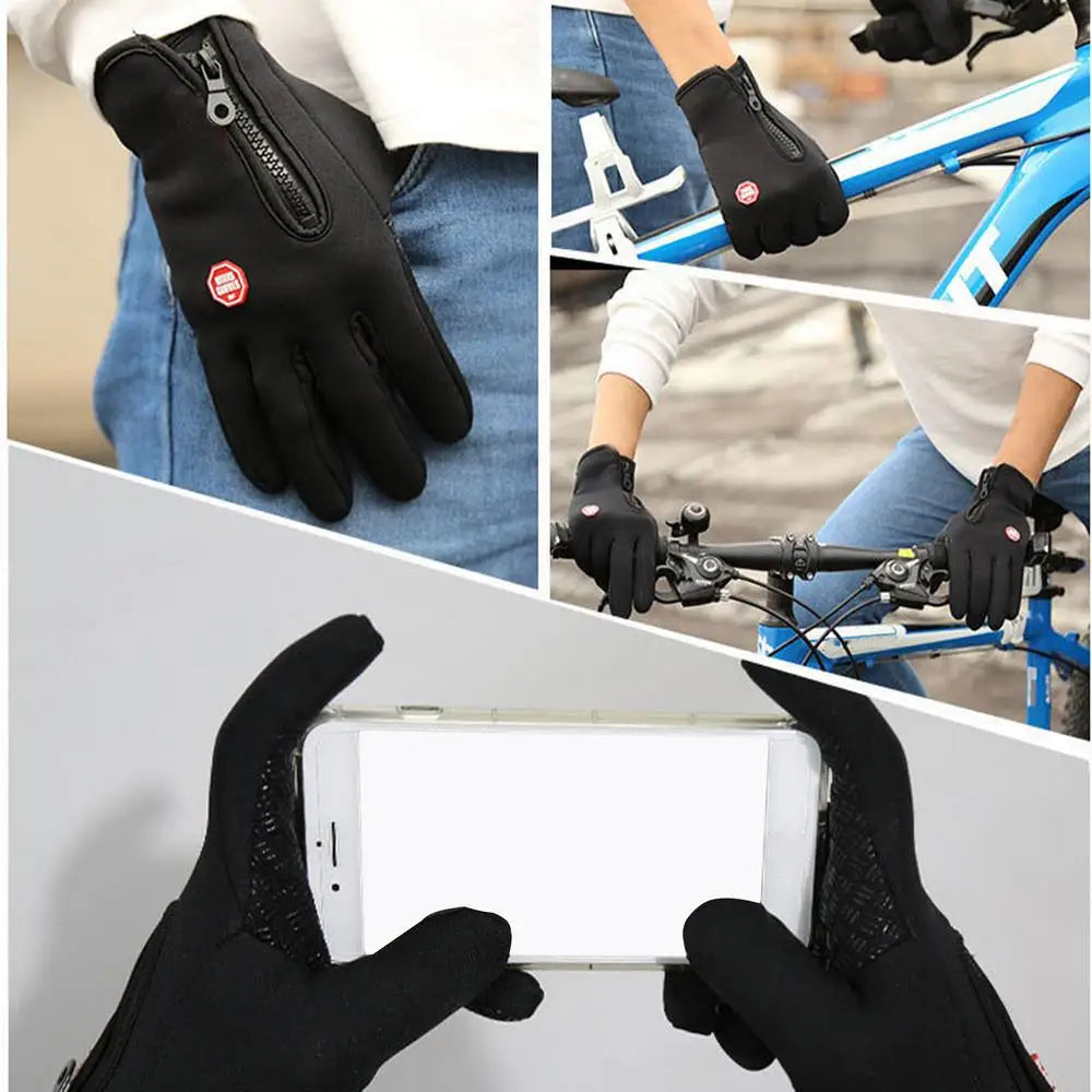 USB Heated Gloves – Touchscreen Waterproof Winter Hand Warmers for Cycling, Driving & Outdoor Cold Weather