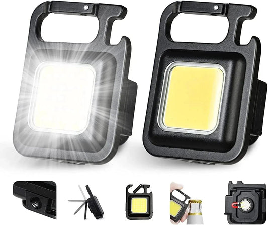 Multifunctional Portable LED Flashlight Keychain - Bargain Tool
