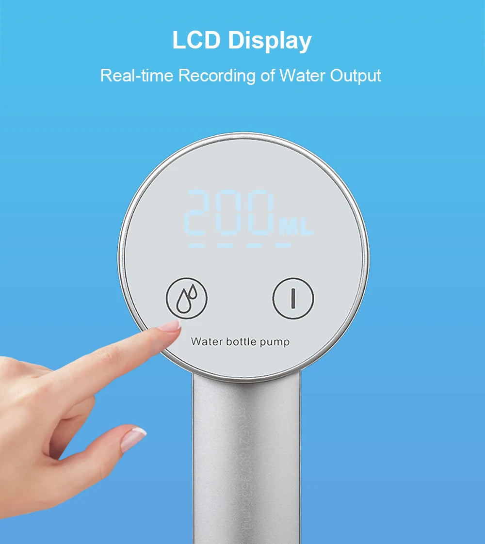 Automatic Water Dispenser – Rechargeable Foldable Pump for 4.5–19L Bottles | Ideal for Pets, Home & Everyday Use