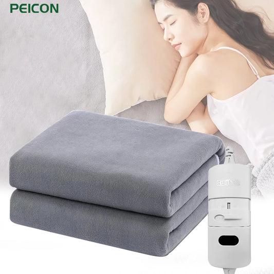 Electric Heating Blanket – Automatic Thermostat Bed Warmer Mattress Pad for Winter Comfort (220V EU Plug)