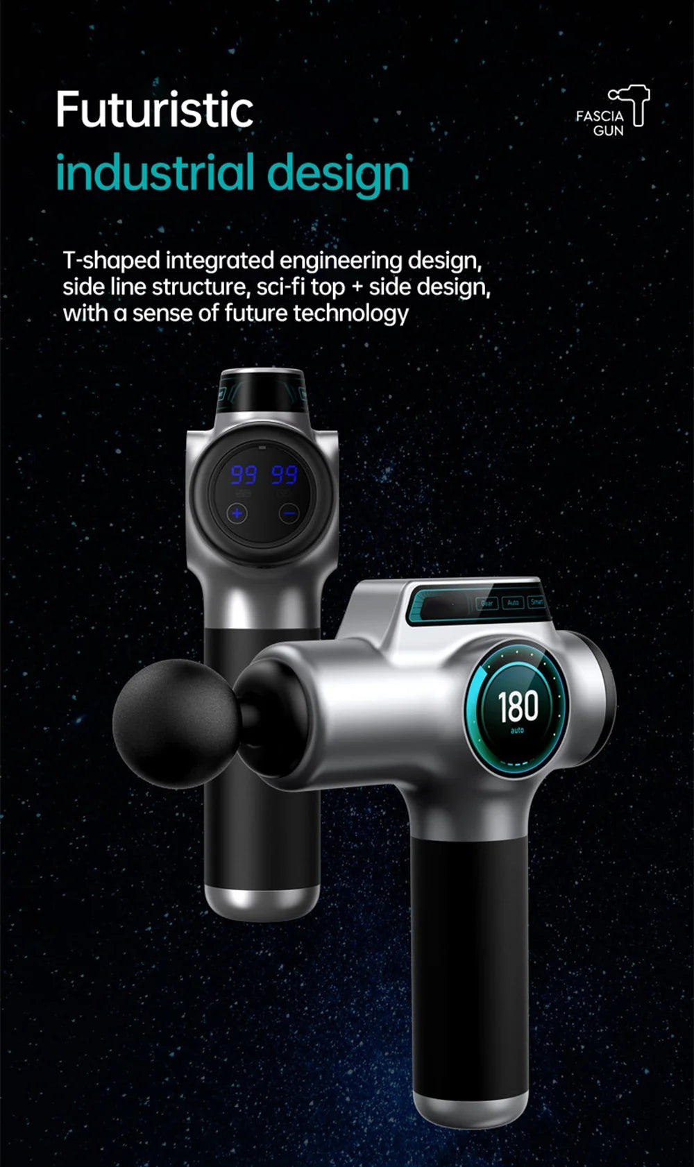 99-Speed Professional Muscle Massage Gun – Deep Tissue Percussion Massager for Neck, Back & Full Body Recovery