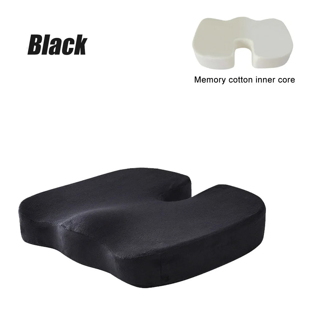 Memory Foam Seat Cushion with Massage Pad