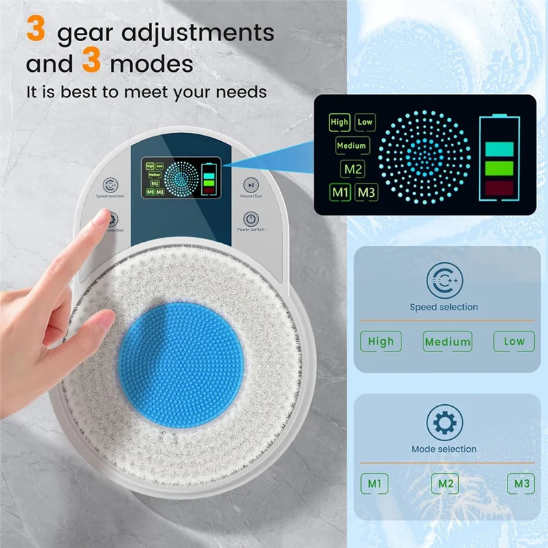 Electric Wall-Mounted Back Scrubber – Smart Shower Body Brush with Adjustable Speeds for Deep Cleaning and Exfoliation