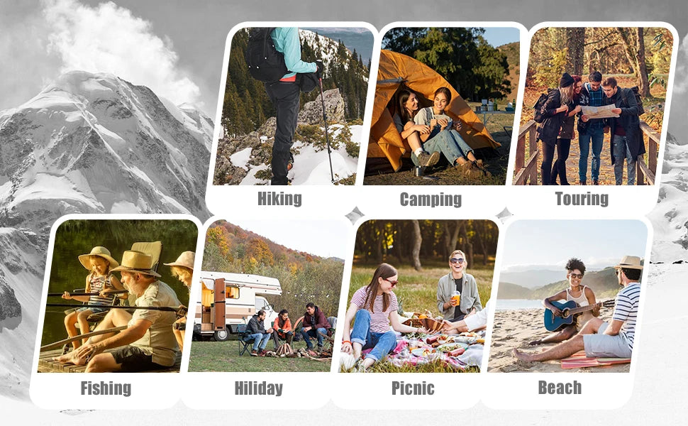 Portable Folding Camping Chair – Lightweight, Supportive Outdoor Chair with Headrest for Camping, Fishing and Travel Comfort