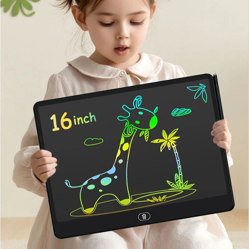LCD Writing & Drawing Tablet – 11/13/16 Inch Educational Drawing Board for Kids (Reusable, Mess-Free Learning Toy)