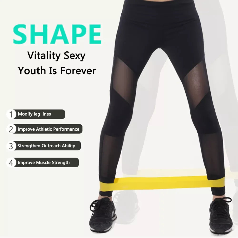 5-Piece Resistance Bands Set – TPE Yoga, Pilates and Home Fitness Elastic Bands for Strength Training