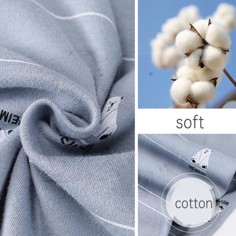 Kids Cotton Pajama Set – Soft Cartoon Long Sleeve Top & Pants for Boys and Girls, Autumn Winter Sleepwear Outfit