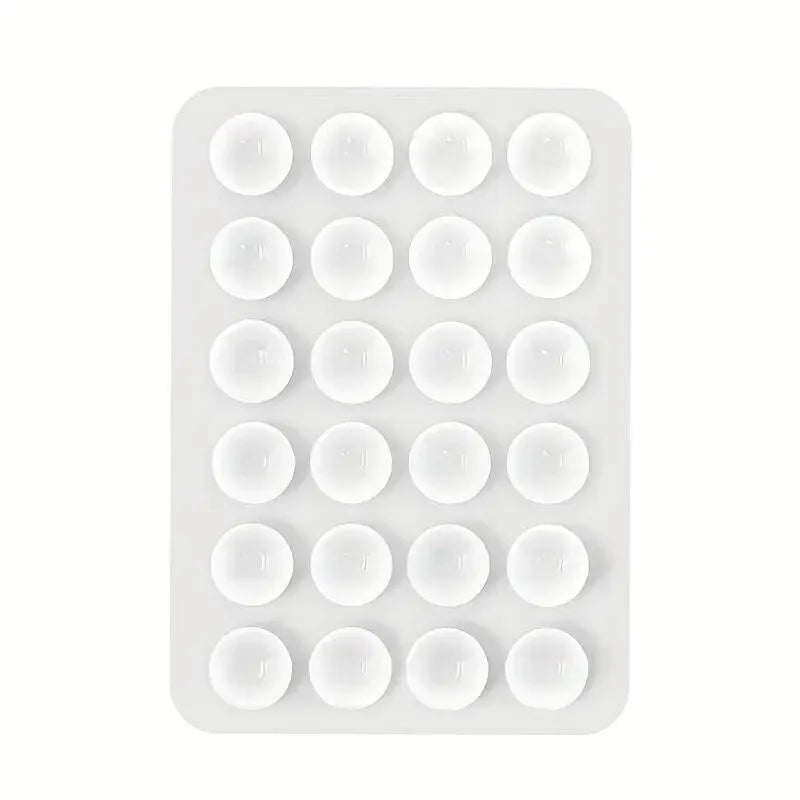 Silicone Suction Phone Holder Mat – Multifunctional Anti-Slip Wall Mount Stand for iPhone and Android